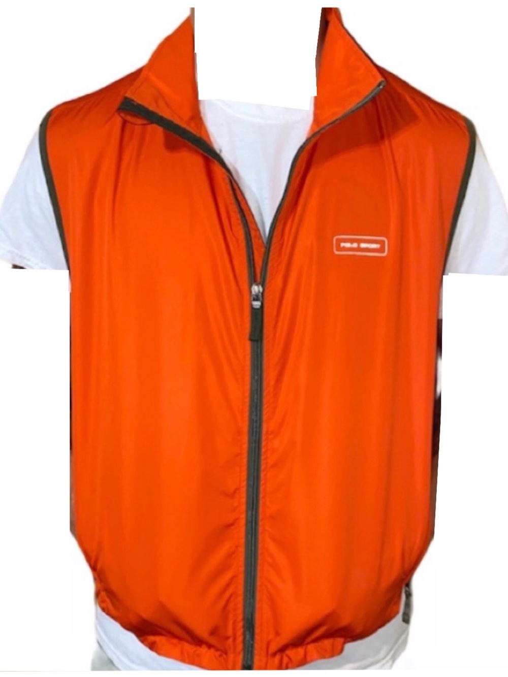 Vintage Ralph Lauren Polo Sport Orange Vest Large